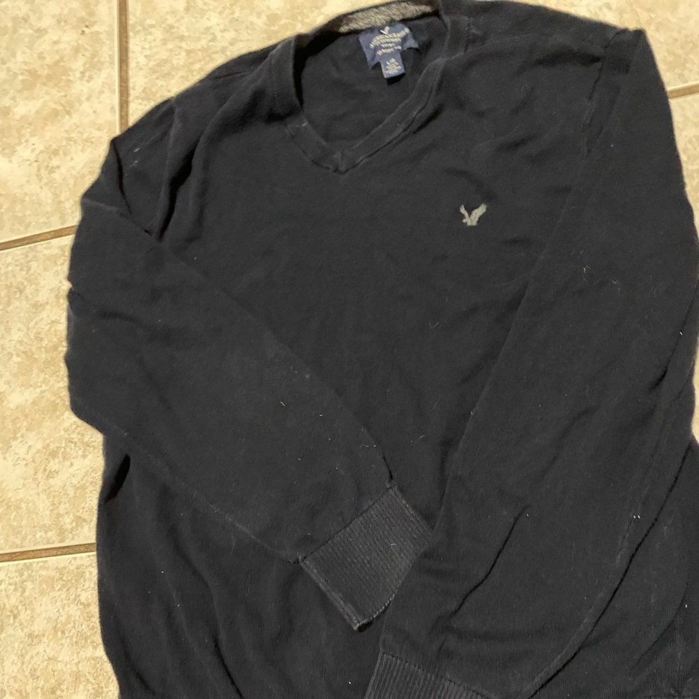 American eagle sweater, navy blue